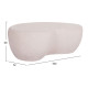 Τραπεζι σαλονιου gerson hm18151.02s fiber cement σε λευκο--104x72x40υεκ. **