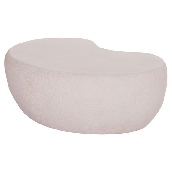Τραπεζι σαλονιου gerson hm18151.02s fiber cement σε λευκο--104x72x40υεκ. **