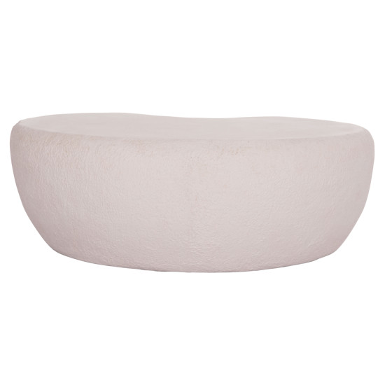 Τραπεζι σαλονιου gerson hm18151.02s fiber cement σε λευκο--104x72x40υεκ. **