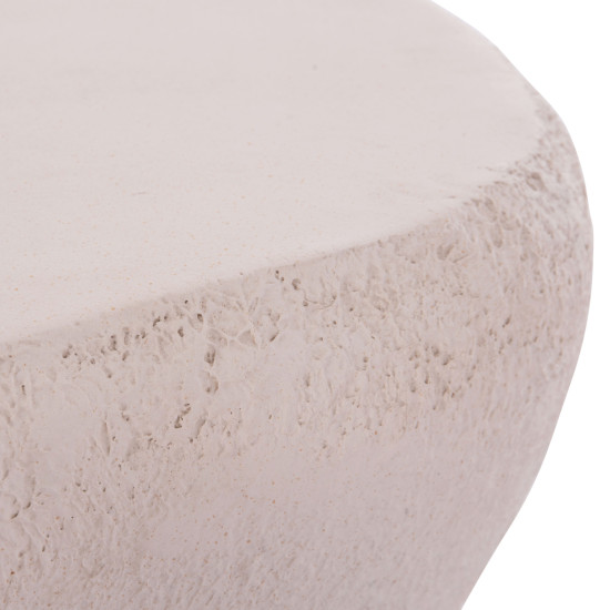 Τραπεζι σαλονιου gerson hm18151.02s fiber cement σε λευκο--104x72x40υεκ. **