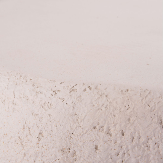 Τραπεζι σαλονιου gerson hm18151.02s fiber cement σε λευκο--104x72x40υεκ. **