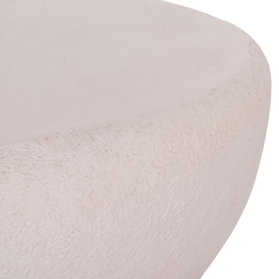 Τραπεζι σαλονιου gerson hm18151.02s fiber cement σε λευκο--104x72x40υεκ. **
