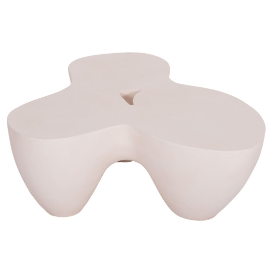 Τραπεζι σαλονιου sallen hm18161.02 fiber cement σε λευκο--108x94x38,5υεκ. **