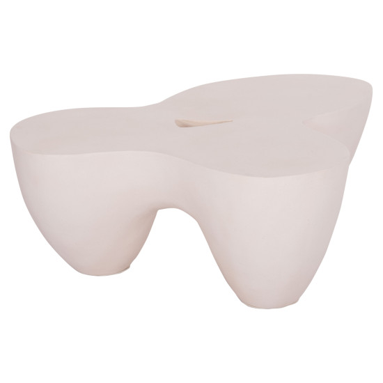Τραπεζι σαλονιου sallen hm18161.02 fiber cement σε λευκο--108x94x38,5υεκ. **