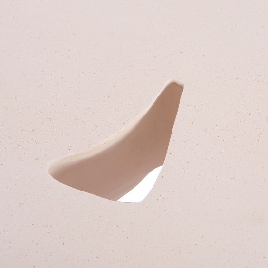 Τραπεζι σαλονιου sallen hm18161.02 fiber cement σε λευκο--108x94x38,5υεκ. **