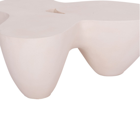 Τραπεζι σαλονιου sallen hm18161.02 fiber cement σε λευκο--108x94x38,5υεκ. **