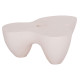 Τραπεζι σαλονιου sallen hm18161.02 fiber cement σε λευκο--108x94x38,5υεκ. **