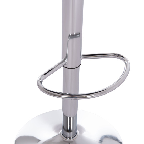 ΣΚΑΜΠΟ ΜΠΑΡ ROSE HM204.44 ΜΕ ΑΜΟΡΤΙΣΕΡ ΧΡΩΜΙΟΥ & ΜΑΥΡΟ ΒΕΛΟΥΔΟ 48x45x105Υεκ. - 2τεμ **