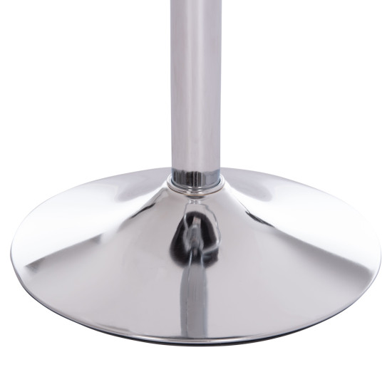 ΣΚΑΜΠΟ ΜΠΑΡ ROSE HM204.41 ΜΕ ΑΜΟΡΤΙΣΕΡ ΧΡΩΜΙΟΥ & ΓΚΡΙ ΒΕΛΟΥΔΟ 48x45x105Υεκ. - 2τεμ **