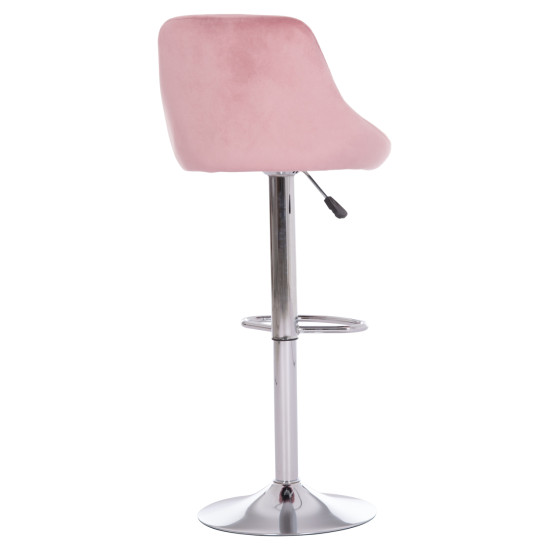 ΣΚΑΜΠΟ ΜΠΑΡ ROSE HM204.42 ΜΕ ΑΜΟΡΤΙΣΕΡ ΧΡΩΜΙΟΥ & ΣΑΠΙΟ ΜΗΛΟ ΒΕΛΟΥΔΟ 48x45x105Υεκ. - 2τεμ **