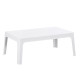 Τραπεζακι ορθογωνιο sleek hm6367.01 πολυπροπυλενιο σε λευκο 99x59.5x39.5υεκ. **