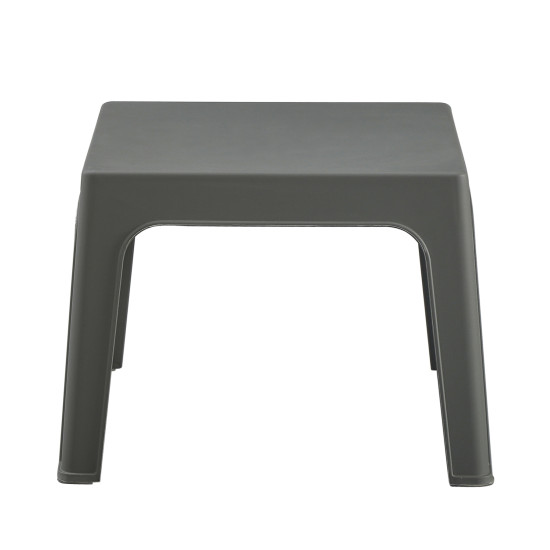 Τραπεζακι τετραγωνο sleek hm6371.05 πολυπροπυλενιο σε dark olive 49.5x49.5x40υεκ. **