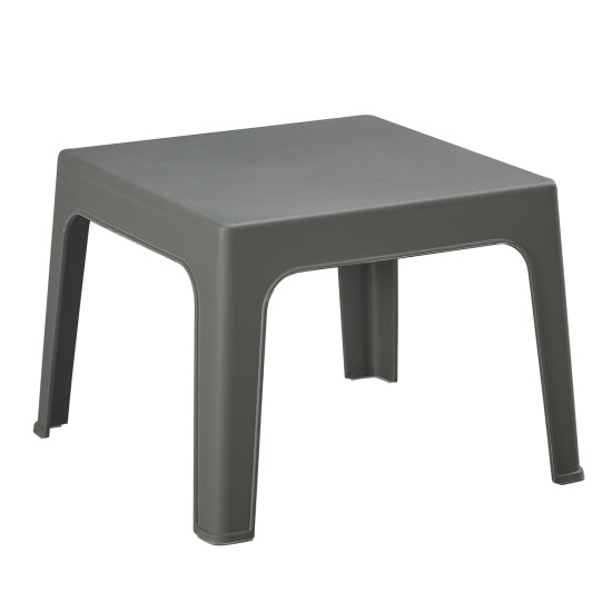 Τραπεζακι τετραγωνο sleek hm6371.05 πολυπροπυλενιο σε dark olive 49.5x49.5x40υεκ. **