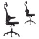 Καρεκλα γραφειου baston hm18236.01 μαυρο mesh & pp σκελετοσ 64x60x117-127υεκ. **