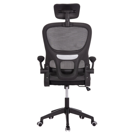Καρεκλα γραφειου baston hm18236.01 μαυρο mesh & pp σκελετοσ 64x60x117-127υεκ. **
