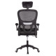 Καρεκλα γραφειου baston hm18236.01 μαυρο mesh & pp σκελετοσ 64x60x117-127υεκ. **