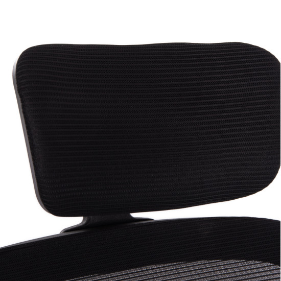 Καρεκλα γραφειου baston hm18236.01 μαυρο mesh & pp σκελετοσ 64x60x117-127υεκ. **