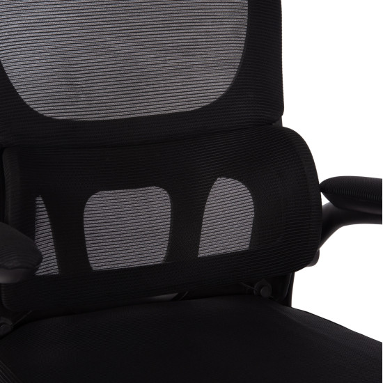 Καρεκλα γραφειου baston hm18236.01 μαυρο mesh & pp σκελετοσ 64x60x117-127υεκ. **
