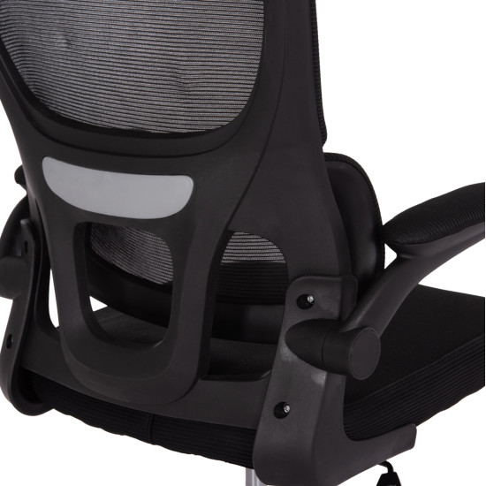 Καρεκλα γραφειου baston hm18236.01 μαυρο mesh & pp σκελετοσ 64x60x117-127υεκ. **