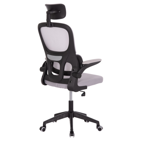 Καρεκλα γραφειου baston hm18236.02 γκρι mesh & μαυρο pp σκελετοσ 64x60x127υεκ. **