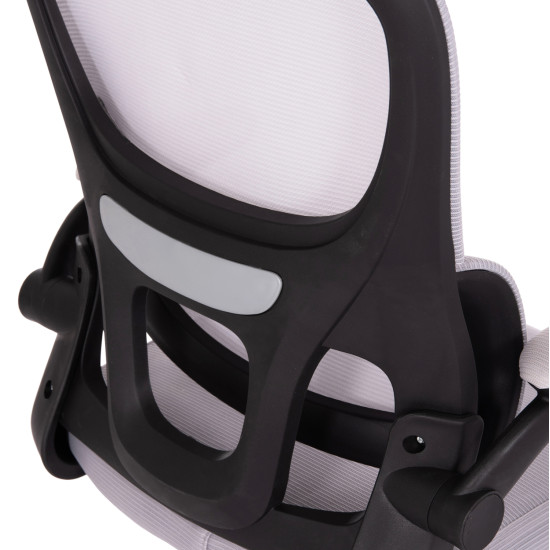 Καρεκλα γραφειου baston hm18236.02 γκρι mesh & μαυρο pp σκελετοσ 64x60x127υεκ. **