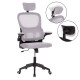 Καρεκλα γραφειου baston hm18236.02 γκρι mesh & μαυρο pp σκελετοσ 64x60x127υεκ. **