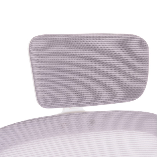 Καρεκλα γραφειου baston hm18236.03 γκρι mesh & λευκοσ pp σκελετοσ 64x60x127υεκ. **