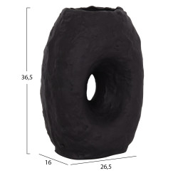 Επιτραπεζιο διακοσμητικο βαζο namentis hm4673.01l μαυρη τερακοτα--26.5x16x36.5υεκ ** Επιτραπεζιο διακοσμητικο βαζο namentis hm4673.01l μαυρη τερακοτα--26.5x16x36.5υεκ **