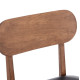 Kαρεκλα τραπεζαριασ sekor hm9945.03 καρυδι rubberwood-μαυρο pu 51x48x79υεκ **