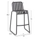 Σκαμπο μπαρ αλουμινιου rachel hm6341.01 γκρι 47x56,5x98,5υεκ. **