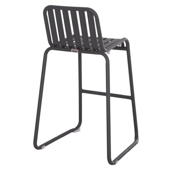 Σκαμπο μπαρ αλουμινιου rachel hm6341.01 γκρι 47x56,5x98,5υεκ. **