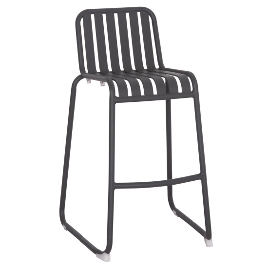 Σκαμπο μπαρ αλουμινιου rachel hm6341.01 γκρι 47x56,5x98,5υεκ. **