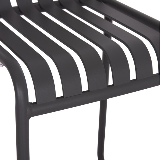 Σκαμπο μπαρ αλουμινιου rachel hm6341.01 γκρι 47x56,5x98,5υεκ. **