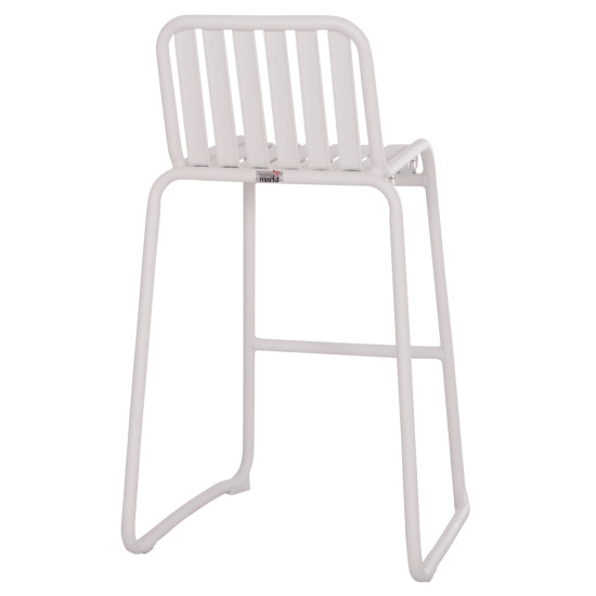 Σκαμπο μπαρ αλουμινιου rachel hm6341.02 λευκο 47x56,5x98,5υεκ. **