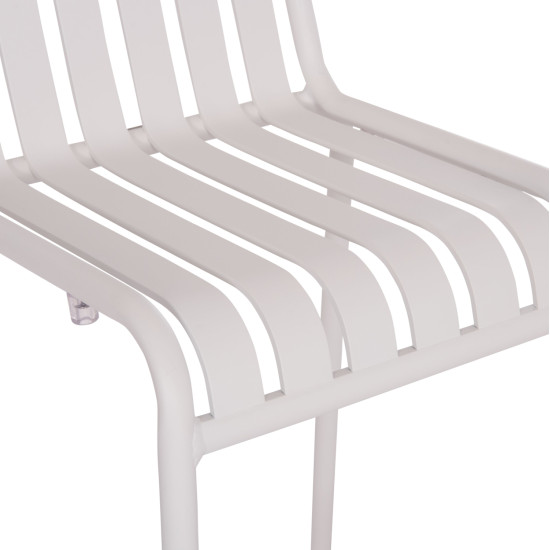 Σκαμπο μπαρ αλουμινιου rachel hm6341.02 λευκο 47x56,5x98,5υεκ. **