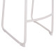 Σκαμπο μπαρ αλουμινιου rachel hm6341.02 λευκο 47x56,5x98,5υεκ. **