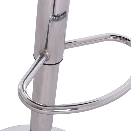 ΣΚΑΜΠO ΜΠΑΡ ΠΕΡΙΣΤΡΕΦΟΜΕΝΟ GANNA HM201.21 ΜΕ ΑΜΟΡΤΙΣΕΡ-ΜΑΥΡΟ PU 44x42x87Υεκ. - 2τεμ **