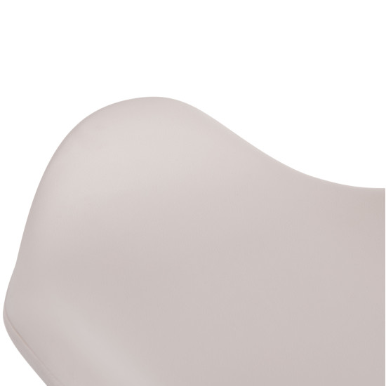 ΣΚΑΜΠO ΜΠΑΡ ΠΕΡΙΣΤΡΕΦΟΜΕΝΟ GANNA HM201.22 ΜΕ ΑΜΟΡΤΙΣΕΡ-ΛΕΥΚΟ PU 44x42x87Υεκ. - 2τεμ **