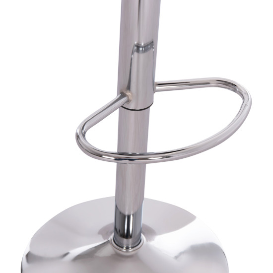 ΣΚΑΜΠO ΜΠΑΡ ΠΕΡΙΣΤΡΕΦΟΜΕΝΟ GANNA HM201.22 ΜΕ ΑΜΟΡΤΙΣΕΡ-ΛΕΥΚΟ PU 44x42x87Υεκ. - 2τεμ **