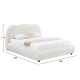 Κρεβατι διπλο με αποθ.χωρο kally hm729.03 μπεζ faux fur υφασμα--στρωμα 160x200εκ **
