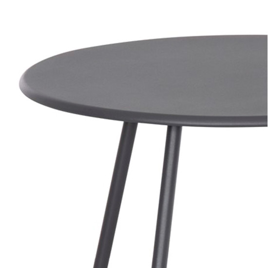 Σετ lounge 3tmx εξ.χωρου pony hm21193 μεταλλο σε γκρι--συνθ.rattan σε λευκο-μαυρο **