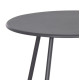 Σετ lounge 3tmx εξ.χωρου pony hm21193 μεταλλο σε γκρι--συνθ.rattan σε λευκο-μαυρο **