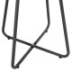 Σετ lounge 3tmx εξ.χωρου pony hm21193 μεταλλο σε γκρι--συνθ.rattan σε λευκο-μαυρο **