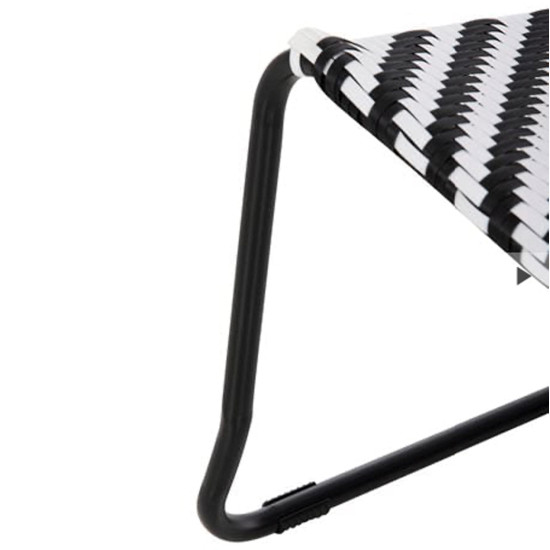 Σετ lounge 3tmx εξ.χωρου pony hm21193 μεταλλο σε γκρι--συνθ.rattan σε λευκο-μαυρο **