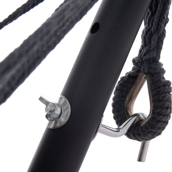 Αιωρα crave hm6304.01 ανθρακι μεταλλικοσ σκελετοσ-σκουρο γκρι υφασμα 265x93x105υεκ **