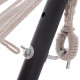 Αιωρα crave hm6304.02 ανθρακι μεταλλικοσ σκελετοσ--μπεζ υφασμα 265x93x105υεκ **