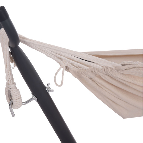 Αιωρα crave hm6304.02 ανθρακι μεταλλικοσ σκελετοσ--μπεζ υφασμα 265x93x105υεκ **