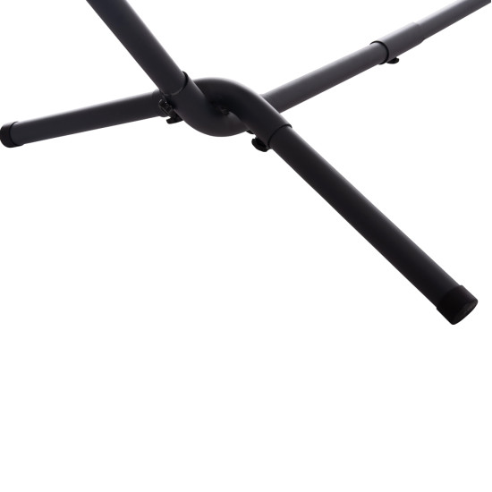 Αιωρα crave hm6304.03 ανθρακι μεταλ. σκελετοσ--μπλε σκουρο πανι με λευκη ριγα 265x93x105υεκ **