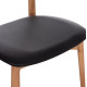 KΑΡΕΚΛΑ ΤΡΑΠΕΖΑΡΙΑΣ SEKAN HM18245.04 RUBBERWOOD-ΜΑΥΡΟ PU 60x54x72Υεκ - 2τεμ **