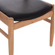 ΠΟΛΥΘΡΟΝΑ CERSEI HM9946.01 RUBBERWOOD ΣΕ LIGHT OAK & PU ΣΕ ΜΑΥΡΟ 57x53x72Υεκ - 2τεμ **